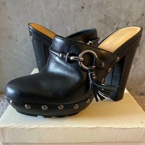 Coach leather clog